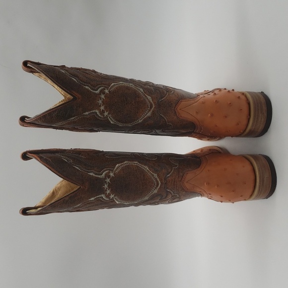 795- Handcrafted Women's Boots Genuine Leather Made In Mexico Size 7.5 - Picture 4 of 14